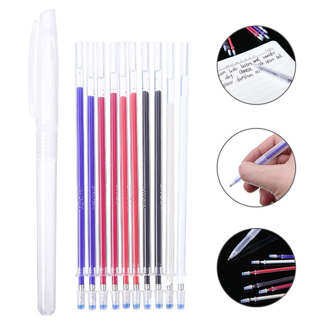 High Temperature Heat Erase Pen+10pcs Refills Disappearing Fabric Marker  For Sewing Tool Fabric Craft Tailoring Accessories - Sewing Tools &  Accessory - AliExpress